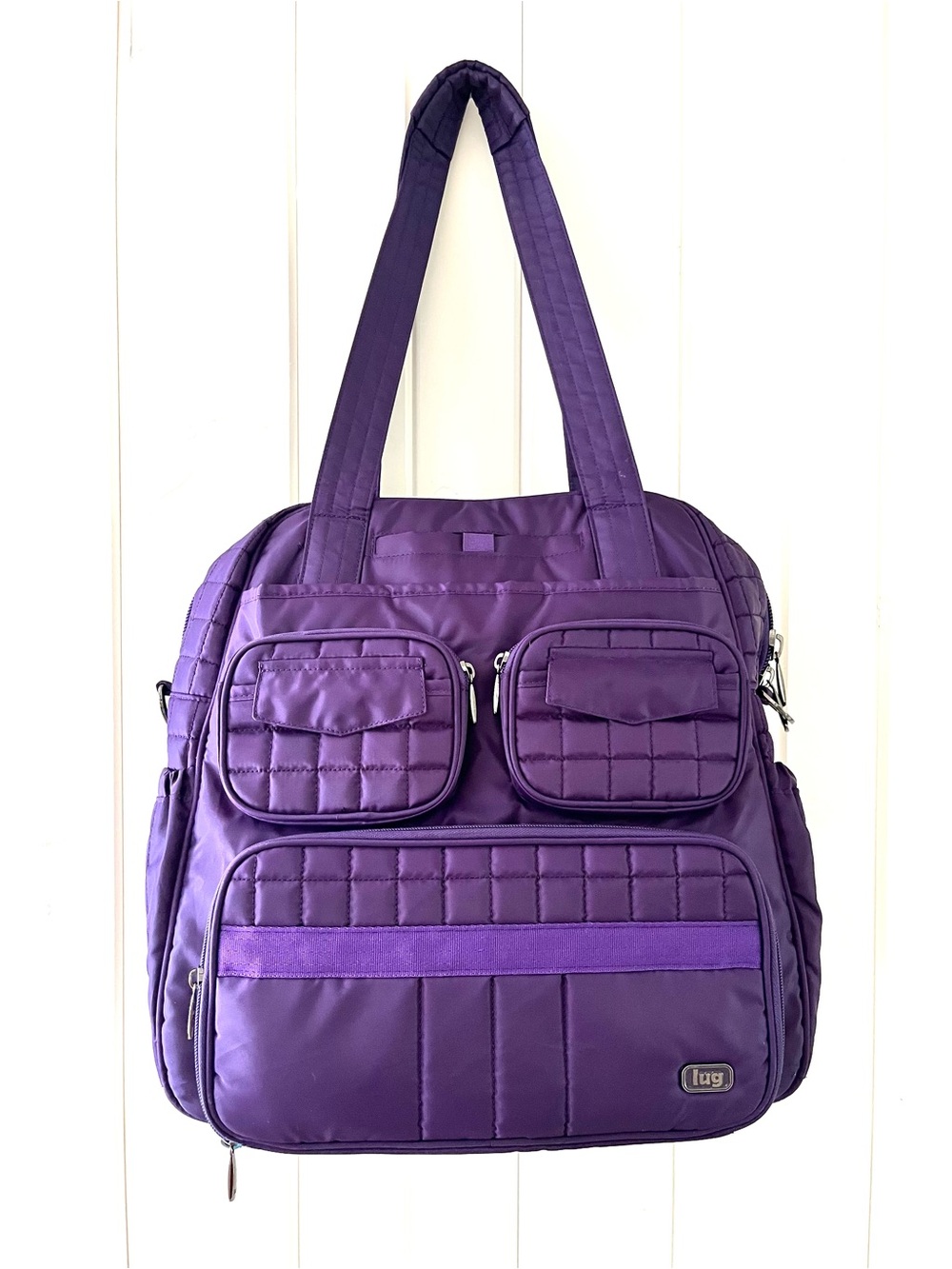 Lug Purple Puddle Jumper Quilted Tote Bag